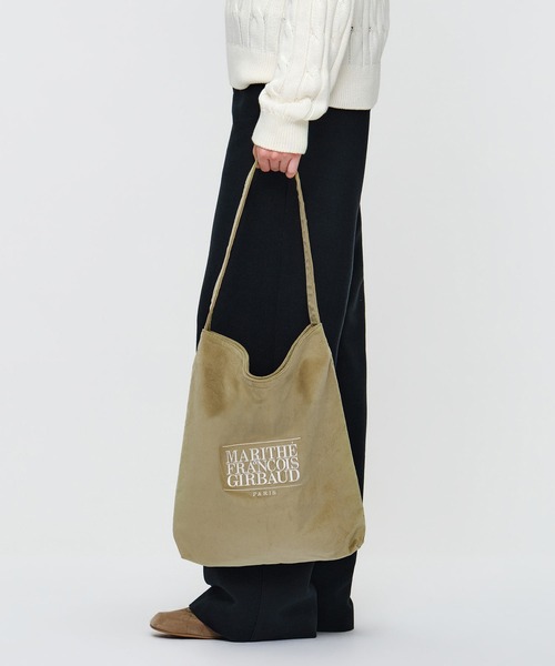 MARITHE + FRANCOIS GIRBAUD(マリテフランソワジルボー)の「CLASSIC LOGO CORDUROY BAG(トートバッグ・レディース・ブラウン/アイボリー/Black/アイボリー系・フリー)」の17枚目の写真