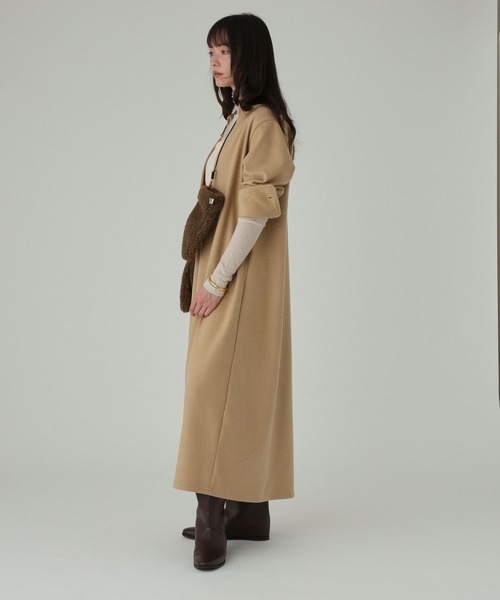 BABYLONE(バビロン)の「【onit】<別注>スキッパーワンピース(ワンピース・レディース・チャコール/ベージュ・フリー)」の14枚目の写真