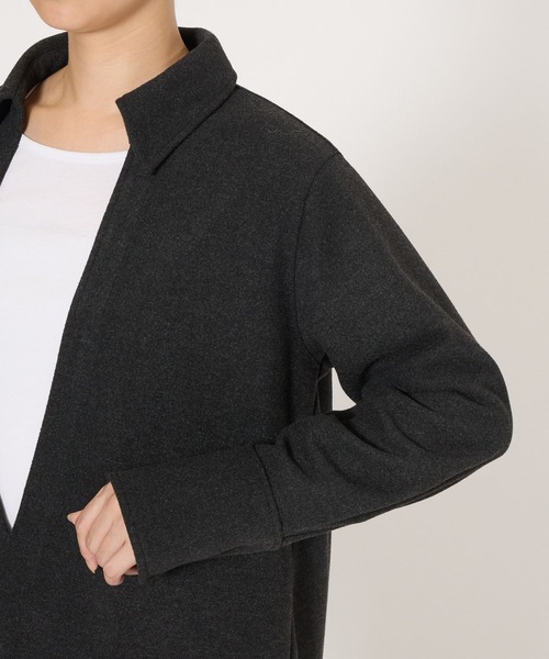 BABYLONE(バビロン)の「【onit】<別注>スキッパーワンピース(ワンピース・レディース・チャコール/ベージュ・フリー)」の3枚目の写真