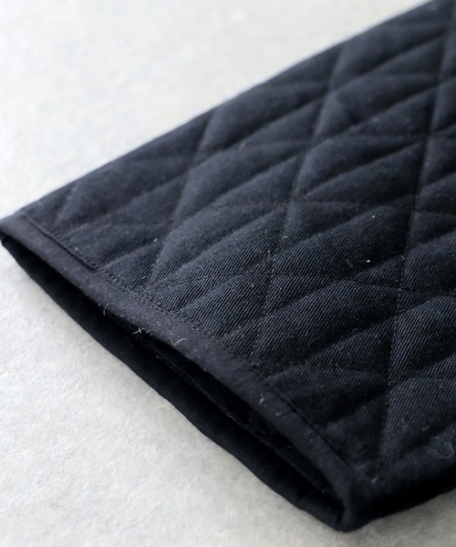 antiqua(アンティカ)の「花柄 刺繍 中綿 キルティングコート(ノーカラージャケット・レディース・ブラック系その他/ブラック系その他2・ONESIZE)」の16枚目の写真