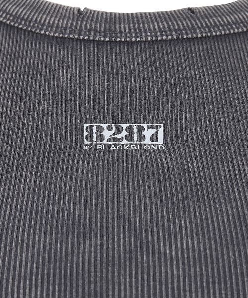 BLACK BLOND(ブラック ブロンド)の「8287 ロゴヴィンテージノースリーブTシャツ(グレー)(Tシャツ/カットソー・レディース・その他・FREE)」の5枚目の写真