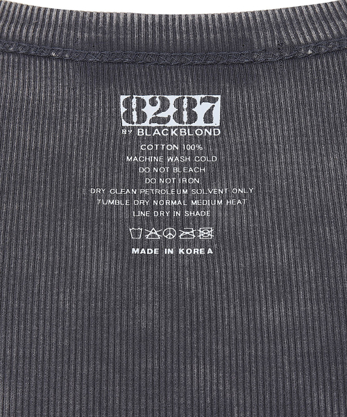 BLACK BLOND(ブラック ブロンド)の「8287 ロゴヴィンテージノースリーブTシャツ(グレー)(Tシャツ/カットソー・レディース・その他・FREE)」の2枚目の写真