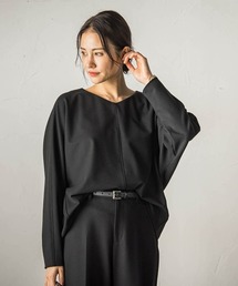【暖・美・楽】両面起毛ドルマンスリーブブラウス