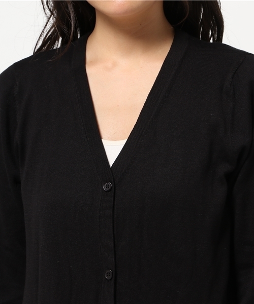 SLY（スライ）の「SLIT HG LONG C/D（カーディガン/ボレロ・レディース・トップグレー/ブラック/イエロー系その他/ワインレッド・FREE）」の16枚目の写真