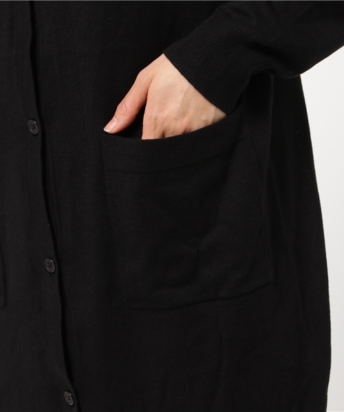 SLY（スライ）の「SLIT HG LONG C/D（カーディガン/ボレロ・レディース・トップグレー/ブラック/イエロー系その他/ワインレッド・FREE）」の14枚目の写真