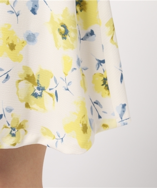 NATURAL BEAUTY BASIC（ナチュラルビューティーベーシック）の「【美人百花 4月号掲載】フラワープリントスカート（スカート・レディース・イエロー・SMALL/X-SMALL/MEDIUM）」の8枚目の写真
