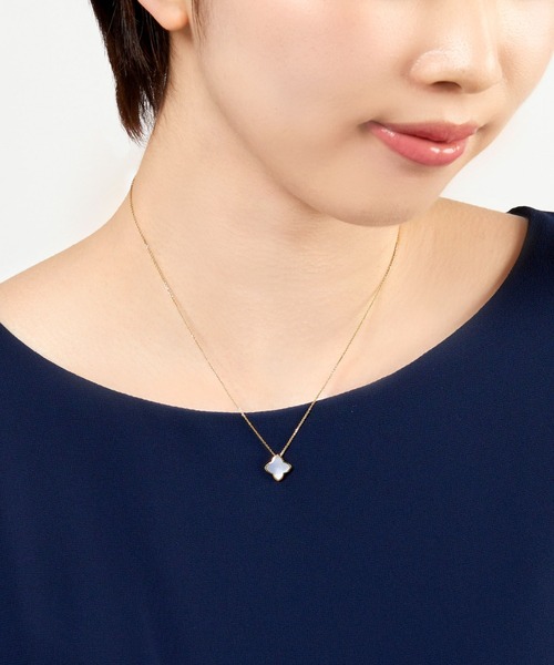 K18イエローゴールド フラワーシェルネックレス（ネックレス