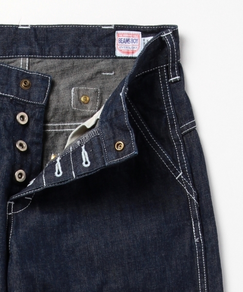 BEAMS BOY（ビームスボーイ）の「BEAMS BOY / デニムO/Wペインターパンツ（デニムパンツ・レディース・ネイビー・0/1/2）」の14枚目の写真