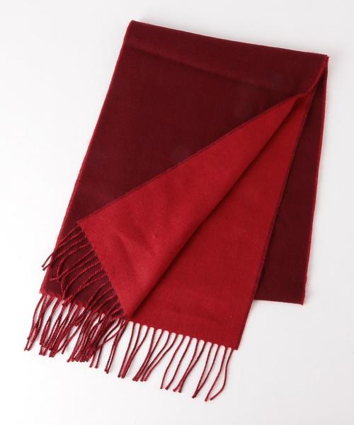 BEAUTY&YOUTH UNITED ARROWS（ビューティーアンドユースユナイテッドアローズ）の「BY リバーシブル マフラー30x180 ◆（マフラー・レディース・グレー/ブラウン/ワインレッド・FREE）」の4枚目の写真