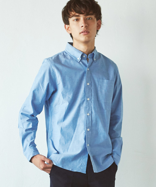 Rocky Monroe(ロッキーモンロー)の「ボタンダウンオックスフォードシャツ(シャツ/ブラウス・メンズ・ホワイト/ブルー/グレー/ネイビー/ブラック/ピンク/ブルー系その他/グレー系その他/ブラック系その他/ホワイト系その他/サックスブルー/ホワイト系その他2/グレー系その他2/ブルー系その他2・M/L/XL/S)」の11枚目の写真