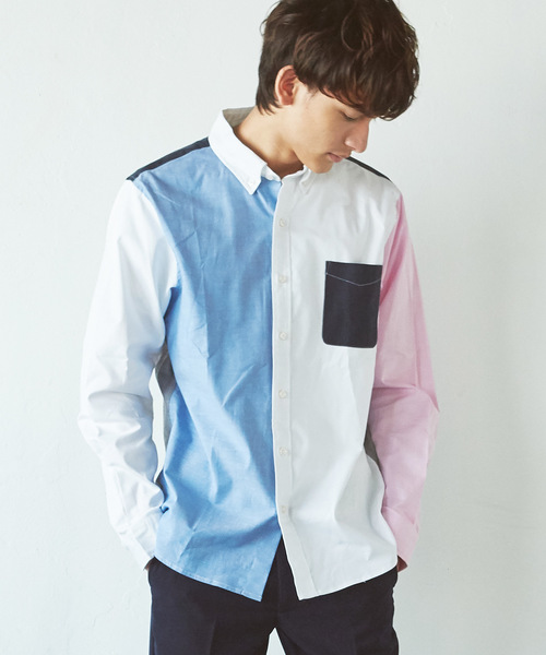 Rocky Monroe(ロッキーモンロー)の「ボタンダウンオックスフォードシャツ(シャツ/ブラウス・メンズ・ホワイト/ブルー/グレー/ネイビー/ブラック/ピンク/ブルー系その他/グレー系その他/ブラック系その他/ホワイト系その他/サックスブルー/ホワイト系その他2/グレー系その他2/ブルー系その他2・M/L/XL/S)」の4枚目の写真