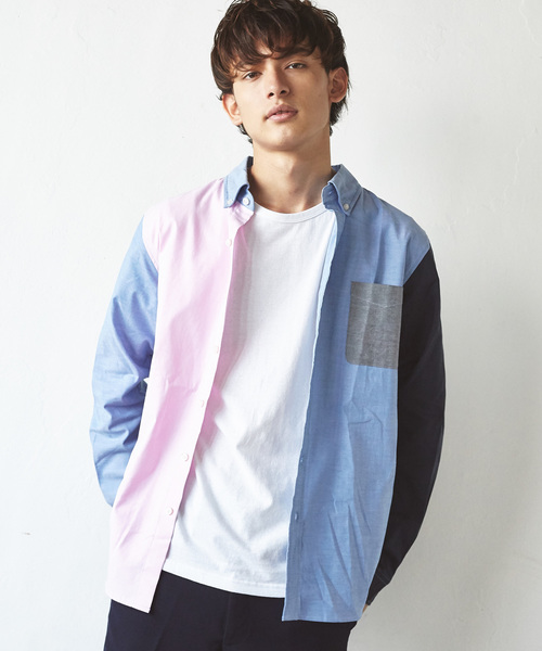 Rocky Monroe(ロッキーモンロー)の「ボタンダウンオックスフォードシャツ(シャツ/ブラウス・メンズ・ホワイト/ブルー/グレー/ネイビー/ブラック/ピンク/ブルー系その他/グレー系その他/ブラック系その他/ホワイト系その他/サックスブルー/ホワイト系その他2/グレー系その他2/ブルー系その他2・M/L/XL/S)」の13枚目の写真