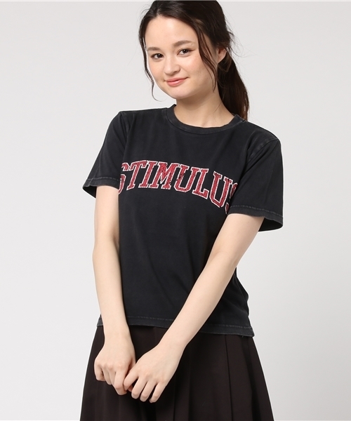 WEGO（ウィゴー）の「WEGO/ヴィンテージ加工カットソー（Tシャツ/カットソー・レディース・オフホワイト/ブラック/マスタード・FREE）」の14枚目の写真