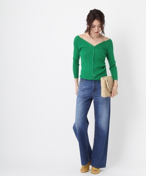 Andemiu（アンデミュウ）の「【BAILA6月号掲載】【美尻デニム】スタイルセレクトワイドパンツ761199（デニムパンツ・レディース・ライトブルー/ブルー/インディゴブルー・SMALL/MEDIUM/S size/X-SMALL/XS size/M size/L size/LARGE/XX-SMALL）」の17枚目の写真