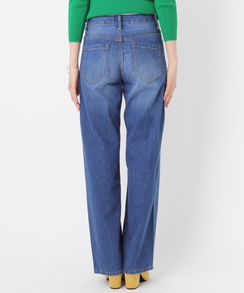 Andemiu（アンデミュウ）の「【BAILA6月号掲載】【美尻デニム】スタイルセレクトワイドパンツ761199（デニムパンツ・レディース・ライトブルー/ブルー/インディゴブルー・SMALL/MEDIUM/S size/X-SMALL/XS size/M size/L size/LARGE/XX-SMALL）」の10枚目の写真