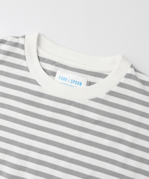 URBAN RESEARCH DOORS MENS(アーバンリサーチ ドアーズ メンズ)の「FORK&SPOON Striped T-shirt(Tシャツ/カットソー・メンズ・ブラック/グレー・5/4)」の14枚目の写真