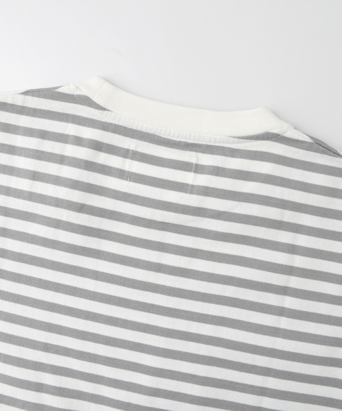 URBAN RESEARCH DOORS MENS(アーバンリサーチ ドアーズ メンズ)の「FORK&SPOON Striped T-shirt(Tシャツ/カットソー・メンズ・ブラック/グレー・5/4)」の8枚目の写真