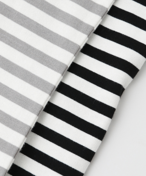 URBAN RESEARCH DOORS MENS(アーバンリサーチ ドアーズ メンズ)の「FORK&SPOON Striped T-shirt(Tシャツ/カットソー・メンズ・ブラック/グレー・5/4)」の9枚目の写真