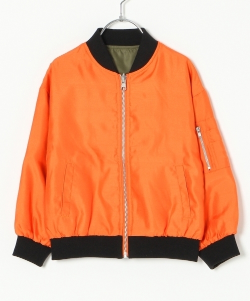 GLOBAL WORK（グローバルワーク）の「【キッズ】ドロップリバーシブルブルゾン/765089（ブルゾン・キッズ・ブラック系その他/オレンジ系その他・X-LARGE/XX-LARGE/MEDIUM/SMALL/LARGE）」の8枚目の写真