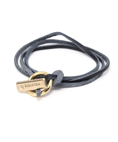 IL BISONTE（イルビゾンテ）の「IL BISONTE / ORIGINAL LEATHER / ブレスレット（ブレスレット・レディース・ブラック/ホワイト/ダークブラウン/グレー/オリーブ/レッド/ライトブラウン/ナチュラル/オレンジ/グリーン/レンガ/ネイビー・FREE）」の9枚目の写真