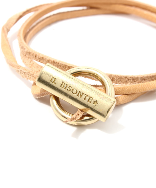 IL BISONTE（イルビゾンテ）の「IL BISONTE / ORIGINAL LEATHER / ブレスレット（ブレスレット・レディース・ブラック/ホワイト/ダークブラウン/グレー/オリーブ/レッド/ライトブラウン/ナチュラル/オレンジ/グリーン/レンガ/ネイビー・FREE）」の14枚目の写真