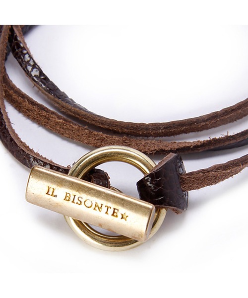 IL BISONTE（イルビゾンテ）の「IL BISONTE / ORIGINAL LEATHER / ブレスレット（ブレスレット・レディース・ブラック/ホワイト/ダークブラウン/グレー/オリーブ/レッド/ライトブラウン/ナチュラル/オレンジ/グリーン/レンガ/ネイビー・FREE）」の21枚目の写真
