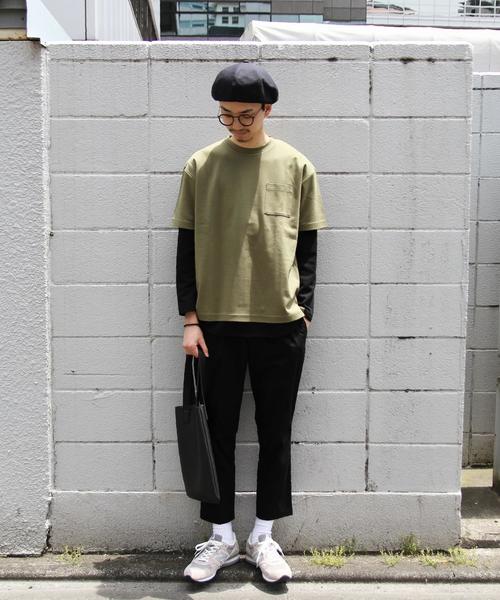 coen(コーエン)の「TC1タックストレッチテーパードイージーアンクルパンツ(その他パンツ・メンズ・ブラック/ダークグレー・LARGE/SMALL/X-LARGE/MEDIUM)」の4枚目の写真