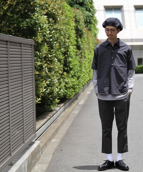 coen(コーエン)の「TC1タックストレッチテーパードイージーアンクルパンツ(その他パンツ・メンズ・ブラック/ダークグレー・LARGE/SMALL/X-LARGE/MEDIUM)」の5枚目の写真