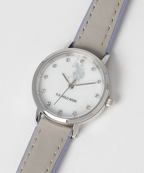 U.S. POLO ASSN.（ユーエスポロアッスン）の「【U.S. POLO ASSN.】ユーエスポロアッスン レディース バイカラーウォッチ（アナログ腕時計・レディース・レッド/オフホワイト/ホワイト×グレー/ブラック×ブラック/ホワイト×ネイビー/ブラック×ピンク・FREE）」の3枚目の写真