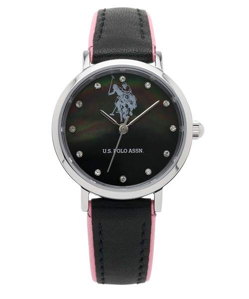 U.S. POLO ASSN.（ユーエスポロアッスン）の「【U.S. POLO ASSN.】ユーエスポロアッスン レディース バイカラーウォッチ（アナログ腕時計・レディース・レッド/オフホワイト/ホワイト×グレー/ブラック×ブラック/ホワイト×ネイビー/ブラック×ピンク・FREE）」の5枚目の写真