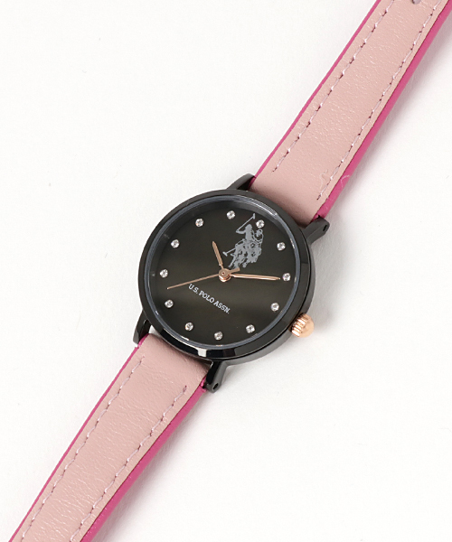 U.S. POLO ASSN.（ユーエスポロアッスン）の「【U.S. POLO ASSN.】ユーエスポロアッスン レディース バイカラーウォッチ（アナログ腕時計・レディース・レッド/オフホワイト/ホワイト×グレー/ブラック×ブラック/ホワイト×ネイビー/ブラック×ピンク・FREE）」の11枚目の写真