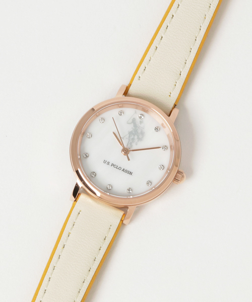 U.S. POLO ASSN.（ユーエスポロアッスン）の「【U.S. POLO ASSN.】ユーエスポロアッスン レディース バイカラーウォッチ（アナログ腕時計・レディース・レッド/オフホワイト/ホワイト×グレー/ブラック×ブラック/ホワイト×ネイビー/ブラック×ピンク・FREE）」の14枚目の写真