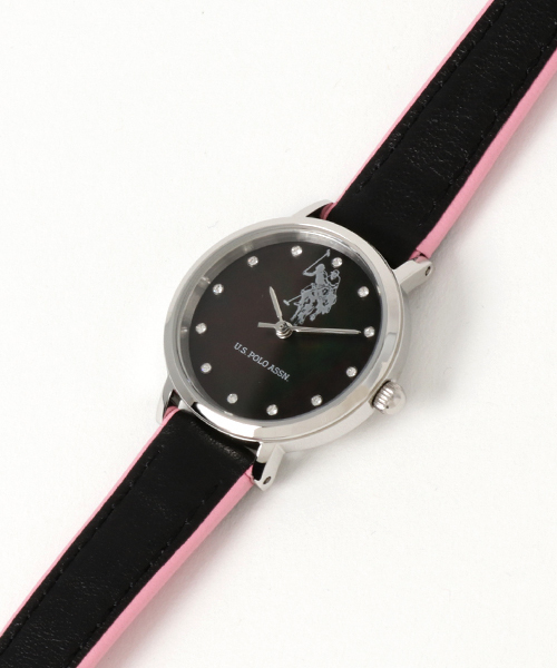 U.S. POLO ASSN.（ユーエスポロアッスン）の「【U.S. POLO ASSN.】ユーエスポロアッスン レディース バイカラーウォッチ（アナログ腕時計・レディース・レッド/オフホワイト/ホワイト×グレー/ブラック×ブラック/ホワイト×ネイビー/ブラック×ピンク・FREE）」の16枚目の写真