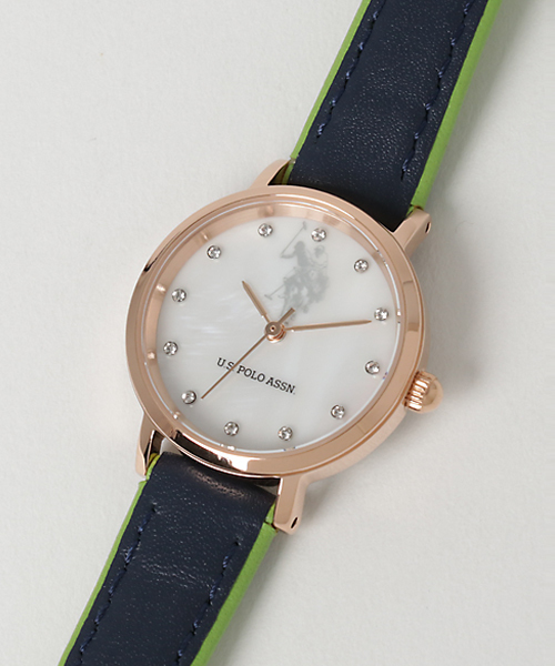 U.S. POLO ASSN.（ユーエスポロアッスン）の「【U.S. POLO ASSN.】ユーエスポロアッスン レディース バイカラーウォッチ（アナログ腕時計・レディース・レッド/オフホワイト/ホワイト×グレー/ブラック×ブラック/ホワイト×ネイビー/ブラック×ピンク・FREE）」の17枚目の写真