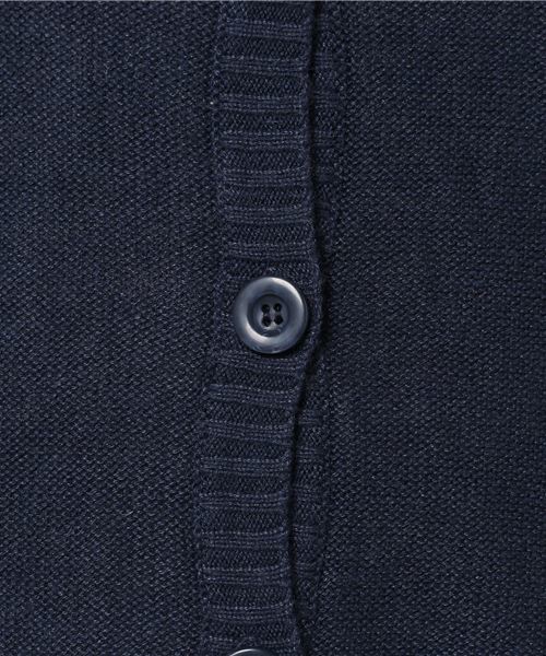 Samansa Mos2(サマンサ モスモス)の「袖ループボーダーニットカーディガン(カーディガン/ボレロ・レディース・ベージュ/ネイビー/グリーン・フリ-)」の4枚目の写真