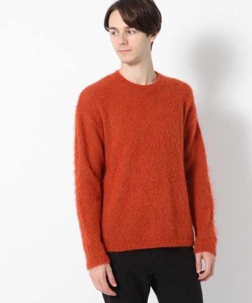 GLOBAL WORK（グローバルワーク）の「イタリアンモヘヤニットプルオーバー/762560（ニット/セーター・メンズ・ブラック/オレンジ/ブルー・SMALL/MEDIUM/LARGE）」の3枚目の写真