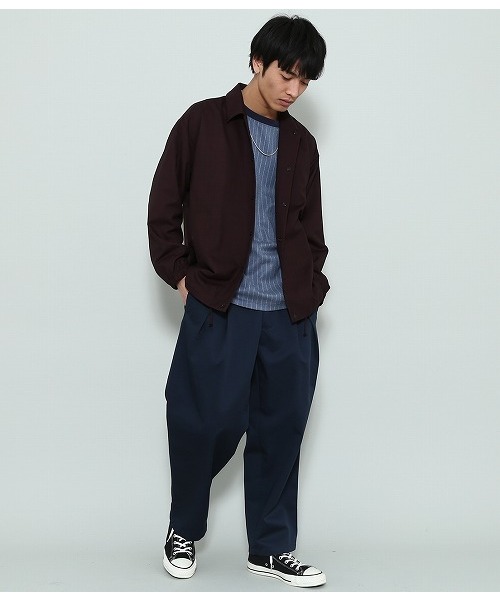 Dickies（ディッキーズ）の「【Dickies for JUNRed】別注クロスタックワイドパンツ（その他パンツ・メンズ・ブラック/ネイビー/グレー/グリーン/ベージュ・S/M/L）」の10枚目の写真