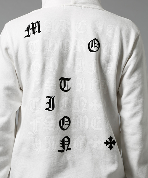 AZUL by moussy（アズールバイマウジー）の「ギャングスター裏起毛パーカー（パーカー・メンズ・ホワイト/ブラック・SMALL/X-LARGE/X-SMALL/LARGE/MEDIUM）」の17枚目の写真