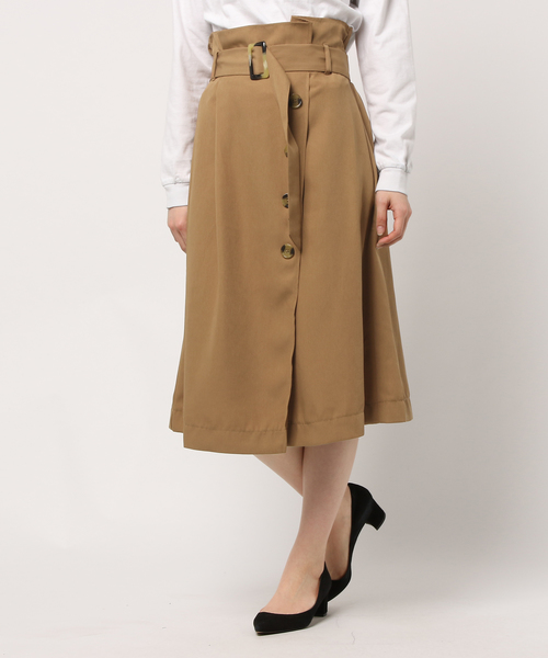 INTERPLANET(インタープラネット)の「Tツイルフレアスカート(スカート・レディース・イエロー/キャメル/ブルー・FREE)」の3枚目の写真