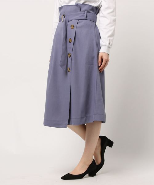 INTERPLANET(インタープラネット)の「Tツイルフレアスカート(スカート・レディース・イエロー/キャメル/ブルー・FREE)」の1枚目の写真