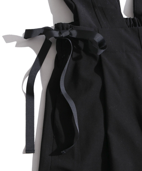 WEGO（ウィゴー）の「WEGO/サイドリボンVネックサロペット（サロペット/オーバーオール・レディース・ブラック/ブラック系その他2・FREE）」の15枚目の写真