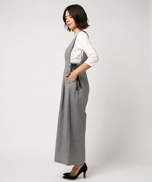 WEGO（ウィゴー）の「WEGO/サイドリボンVネックサロペット（サロペット/オーバーオール・レディース・ブラック/ブラック系その他2・FREE）」の20枚目の写真