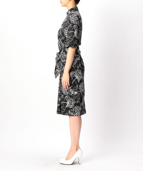 NARACAMICIE（ナラカミーチェ）の「【セットアップ対応】手書きフラワープリントカシュクールシャツ（シャツ/ブラウス・レディース・ホワイト/ブラック・SMALL/MEDIUM/LARGE）」の17枚目の写真