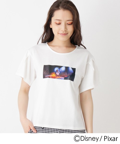 grove(グローブ)の「ミゲル/フレアスリーブTシャツ(リメンバー・ミー)(Tシャツ/カットソー・レディース・オフホワイト/ネイビー・02/03)」の4枚目の写真