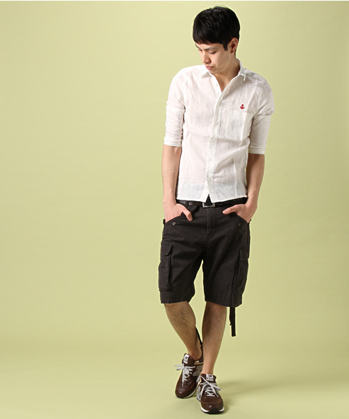 CASPER JOHN(キャスパージョン)の「【MANGROVE】 プレミアムリネン7分袖シャツ(シャツ/ブラウス・メンズ・サックスブルー/ピンク/ホワイト・MEDIUM/LARGE)」の12枚目の写真