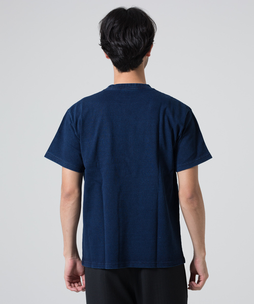 JEMORGAN(ジェーイーモーガン)の「JEMORGAN / 天竺インディゴポケT(Tシャツ/カットソー・メンズ・ブルー/ネイビー・L/M)」の5枚目の写真