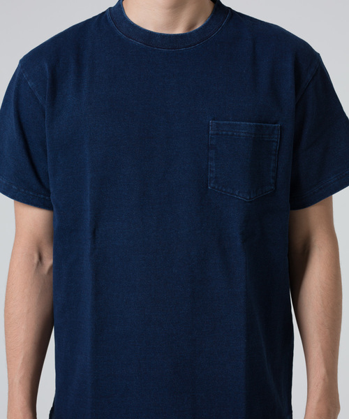 JEMORGAN(ジェーイーモーガン)の「JEMORGAN / 天竺インディゴポケT(Tシャツ/カットソー・メンズ・ブルー/ネイビー・L/M)」の6枚目の写真