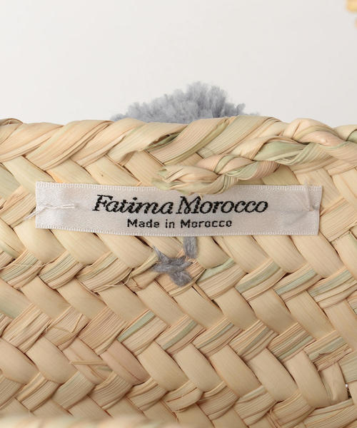 Fatima morocco（ファティマモロッコ）の「＜Fatima Morocco＞ポンポンバスケット ◆（かごバッグ・レディース・グレー/ベージュ・FREE）」の6枚目の写真
