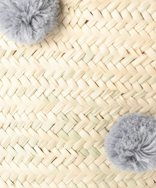 Fatima morocco（ファティマモロッコ）の「＜Fatima Morocco＞ポンポンバスケット ◆（かごバッグ・レディース・グレー/ベージュ・FREE）」の7枚目の写真