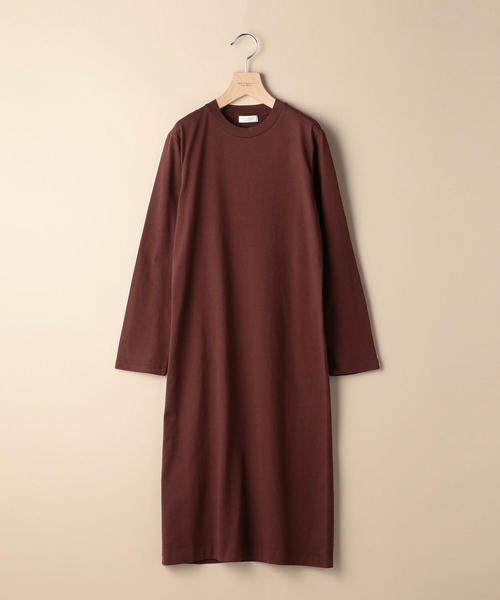 BEAUTY&YOUTH UNITED ARROWS（ビューティーアンドユースユナイテッドアローズ）の「BY コットンスリットロングスリーブワンピース ◆（ワンピース・レディース・ブラック/ダークブラウン/ベージュ・FREE）」の4枚目の写真